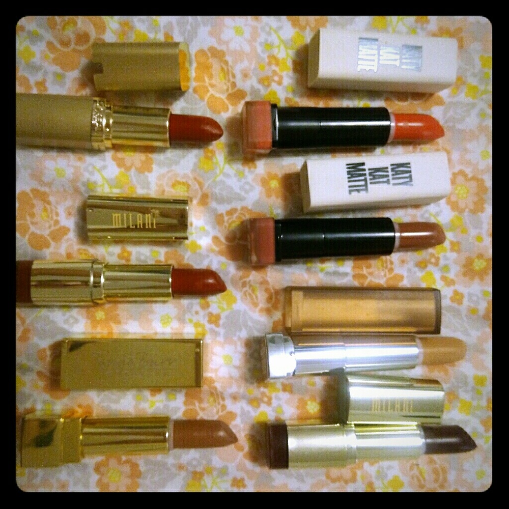 Cover Girl, Loreal, Milani and Maybelline Lipstick